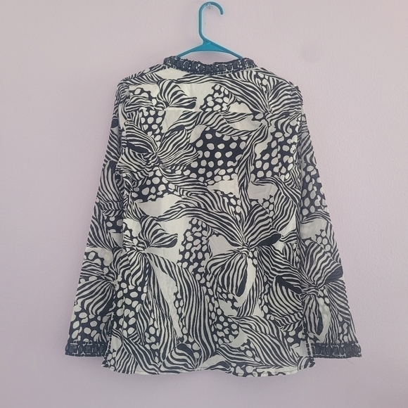 Robert Graham Valentina Tunic black and white print Size Small - Picture 8 of 14